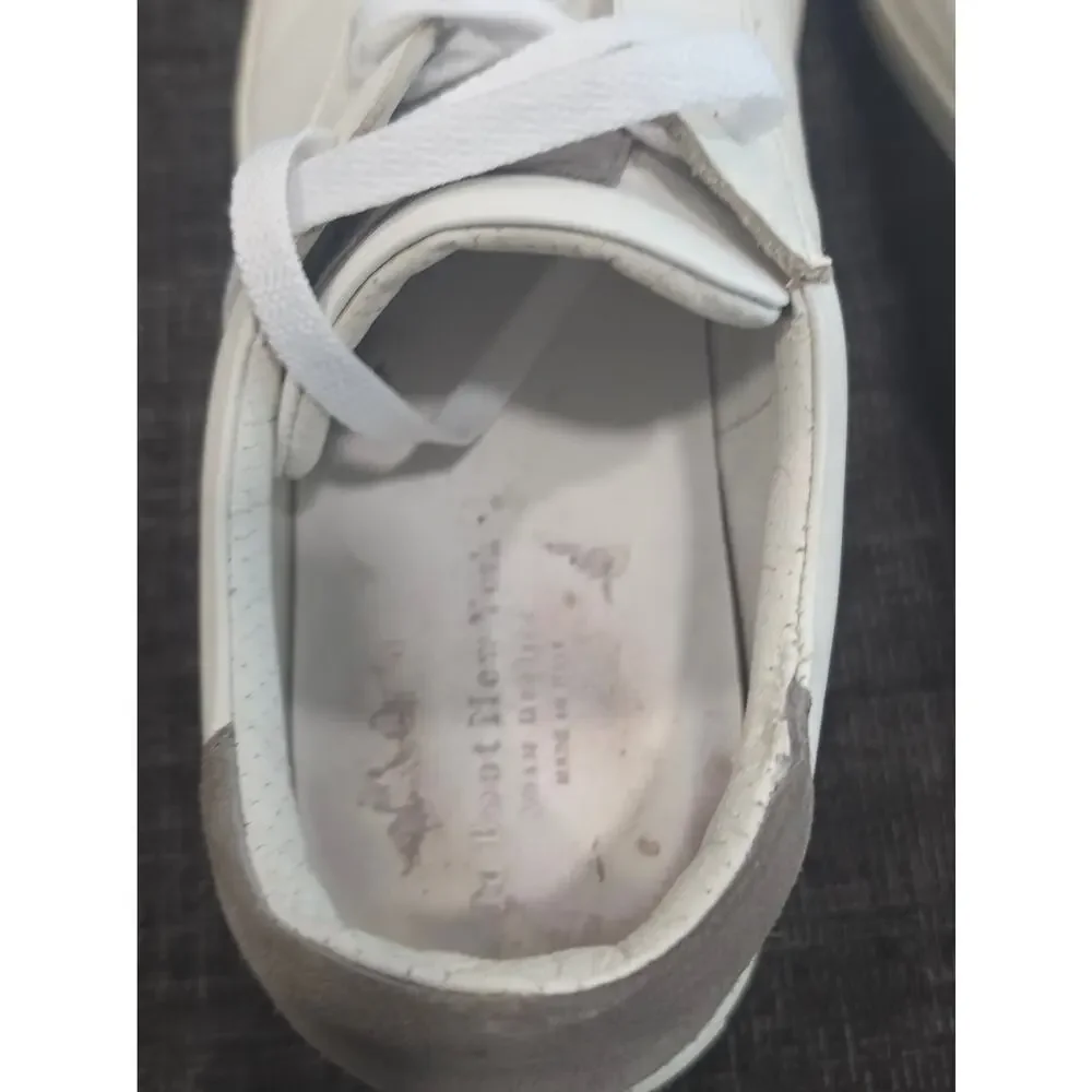 To Boot New York Sierra White Leather Sneakers Men's 9-9.5 Made In Italy